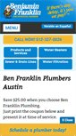 Mobile Screenshot of benfranklinplumbersaustin.com